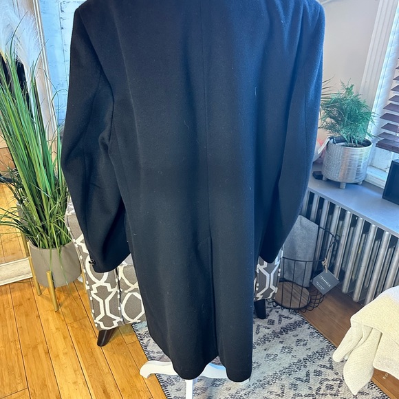 VTG Companion Wool Outercoat w/faux fur collar and faux & lining. Men’s XL Blk - Picture 8 of 14